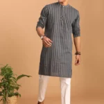 Striped kurta.