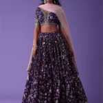 Embellished floral lehenga