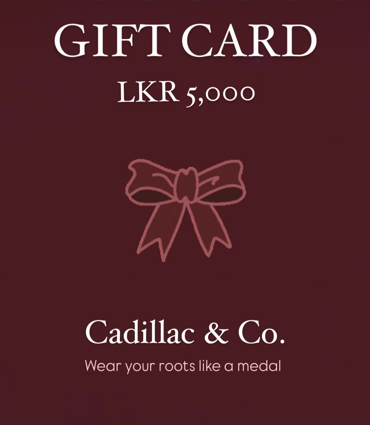 Gift Cards LKR 5,000