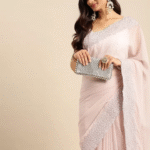 Embellished Saree with Beads & Stone-Work