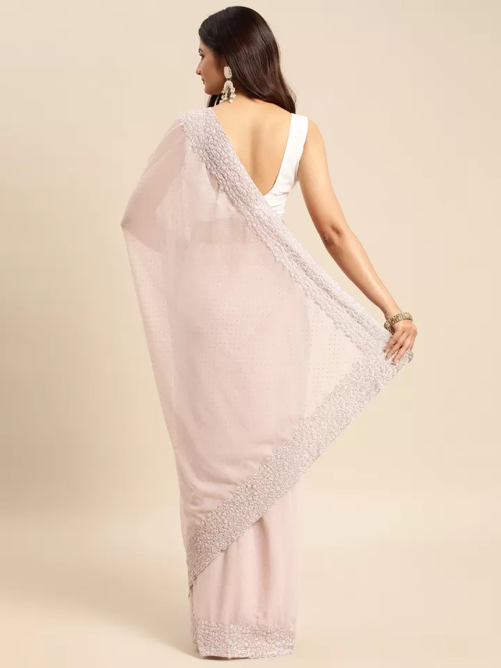 Embellished Saree with Beads & Stone-Work - Image 3