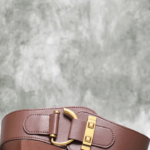 Womens Brown PU Waist Belt