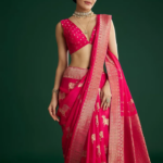 Ethnic Motifs Woven Design Saree With Blouse Piece