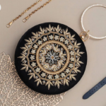Ifrah Embroidered Box Clutch