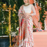 Floral Silk Kanjeevaram Saree with Zariwork