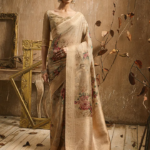 Floral Zari Tussar Saree