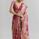 Ethnic Motifs Woven Design Heavy Work Saree