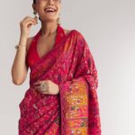 Soft Woven Silk Saree with Ethnic Elements
