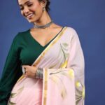Floral Printed Pure Cotton Saree